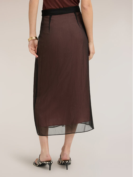 Motivi Motivi Spódnica maxi 1052Q101224N033 Czarny Regular Fit