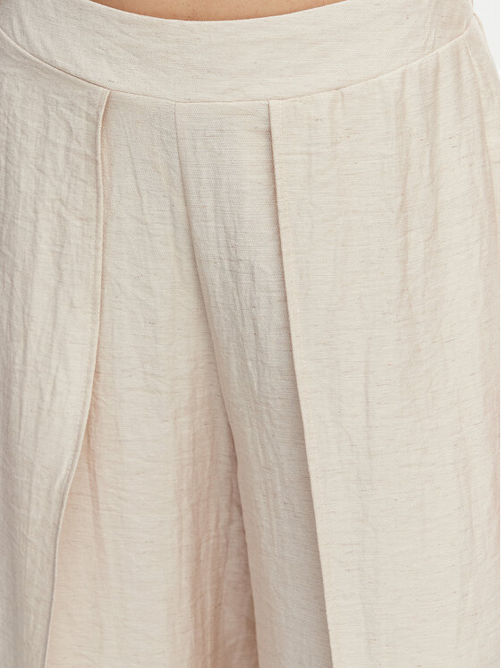 Ysabel Mora Ysabel Mora Pantaloni din material 86272 Bej deschis Wide Leg