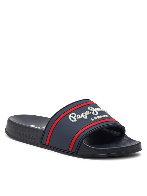 Pepe Jeans Pepe Jeans Papucs Slider Logo B PBS70054 Sötétkék