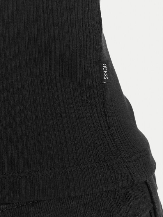 Guess Jeans Guess Jeans Tričko W6GPA9 KF641 Čierna Slim Fit