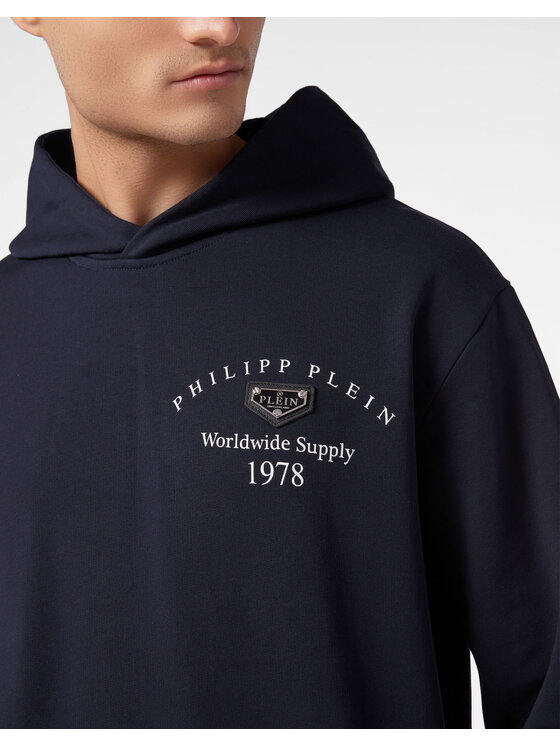 PHILIPP PLEIN PHILIPP PLEIN Mikina 23469 Modrá Regular Fit