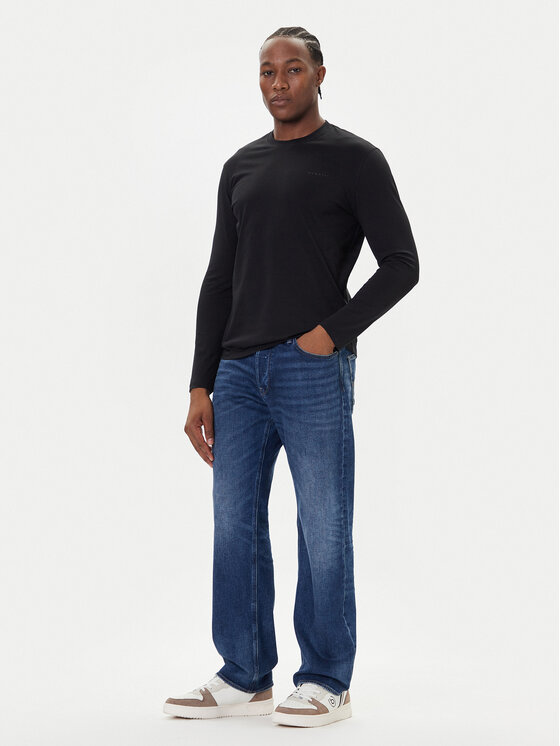 Bugatti Bugatti Longsleeve 8330-85044D Μαύρο Regular Fit
