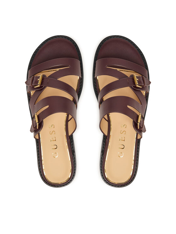 Guess Guess Ciabatte FLJGRY LEA03 Bordeaux