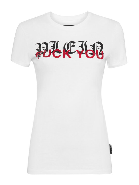 PHILIPP PLEIN PHILIPP PLEIN T-shirt 19387 Bianco Skin Tight Fit