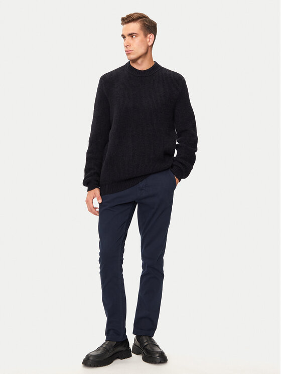 Mustang Mustang Chino kalhoty Oakland 1015540 Tmavomodrá Skinny Fit