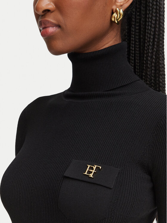 Elisabetta Franchi Elisabetta Franchi Гольф MK-05B-66E2-V350 Чорний Slim Fit