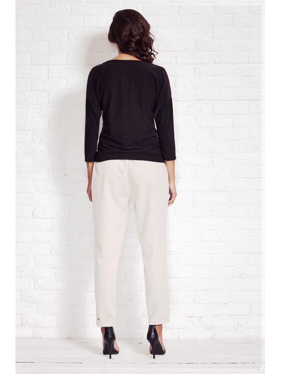 Awama Awama Sveter A081 Bordová Basic Fit