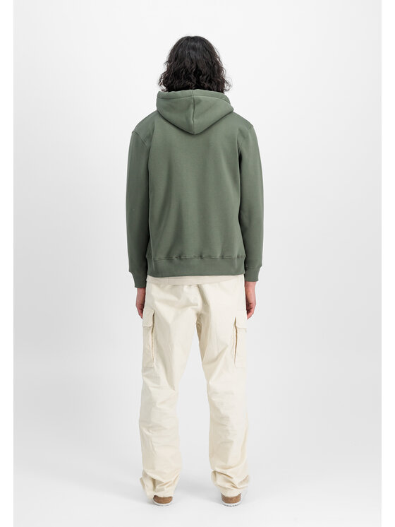 Alpha Industries Alpha Industries Bluza Basic Small Logo Zip Hoodie Zielony Regular Fit