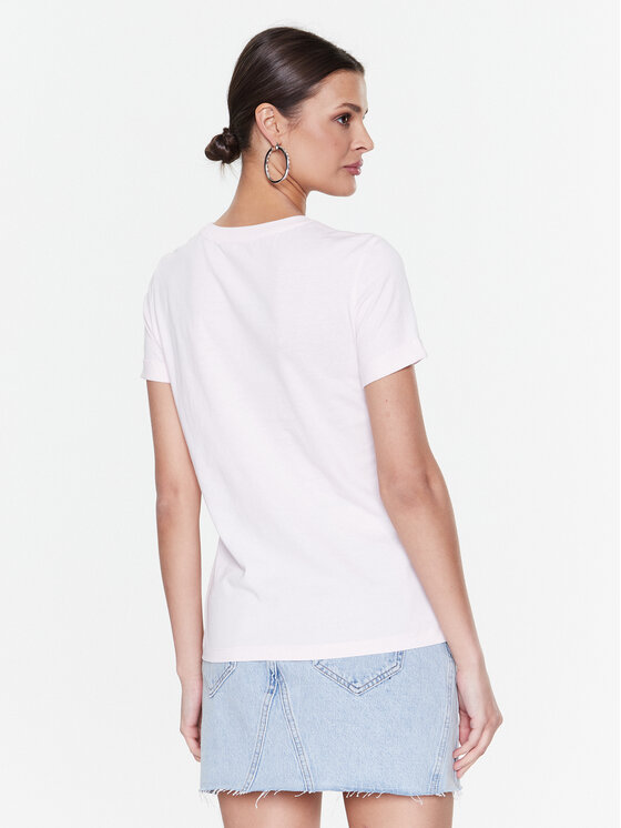 Guess Guess Marškinėliai Aurelia W3RI26 JA914 Rožinė Regular Fit