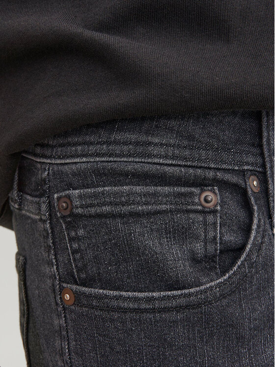 Jack & Jones Jack & Jones Džínsy Glenn 12243595 Čierna Slim Fit