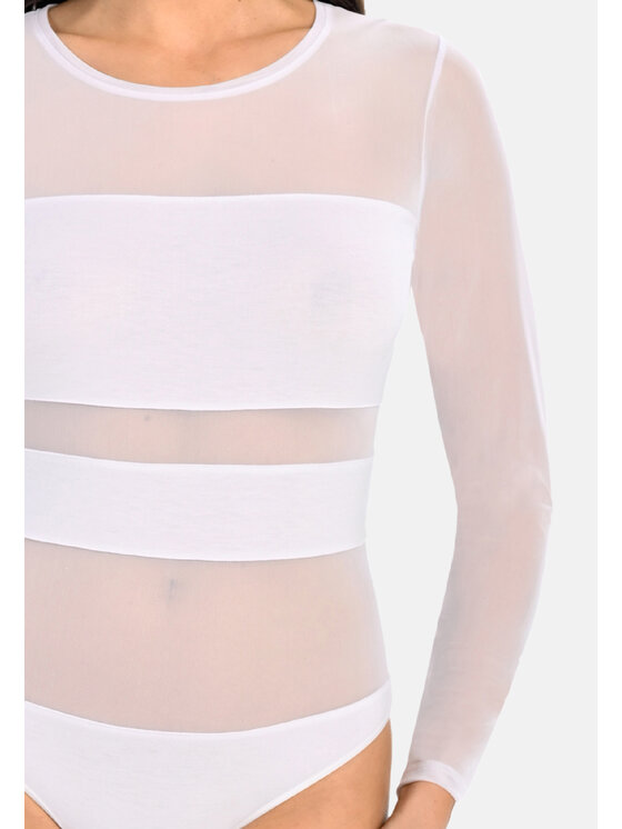 Teyli Teyli Body 188 Biały Regular Fit