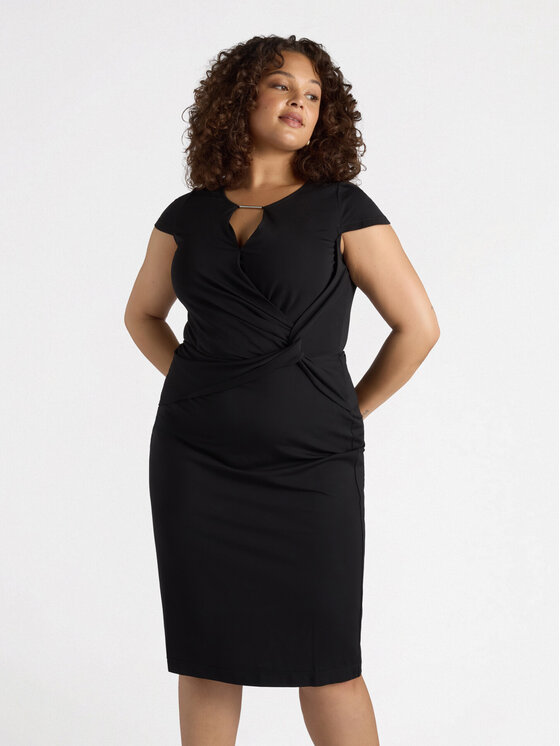 Fiorella Rubino Fiorella Rubino Abito da cocktail 7005T001642N033 Nero Slim Fit