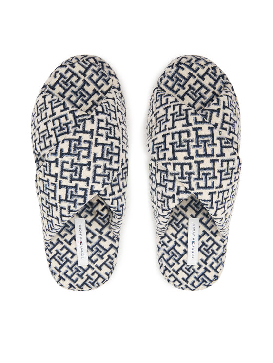 Tommy Hilfiger Tommy Hilfiger Papuci de casă Th Feminine House Shoes Monogram FW0FW09631 Crem