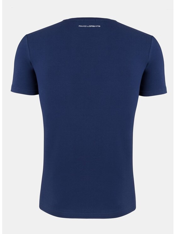 Pako Lorente Pako Lorente T-Shirt P000B-TX-006 Granatowy Classic Fit