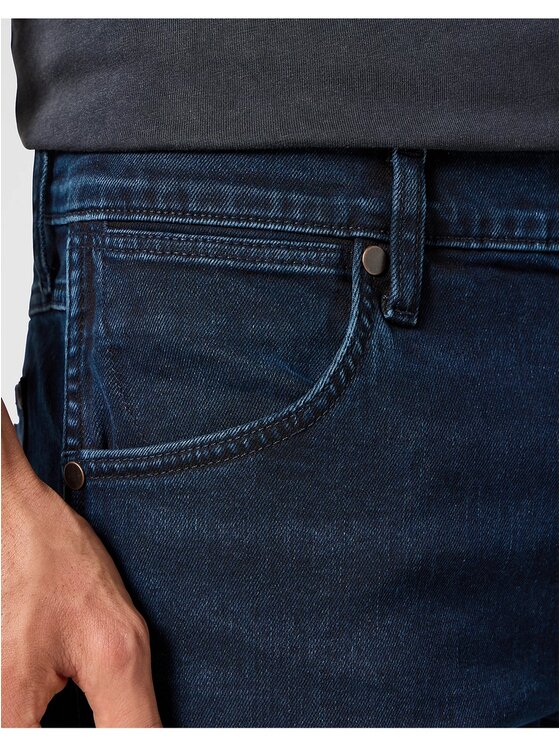 Wrangler Wrangler Jeansy GREENSBORO Granatowy Straight Fit