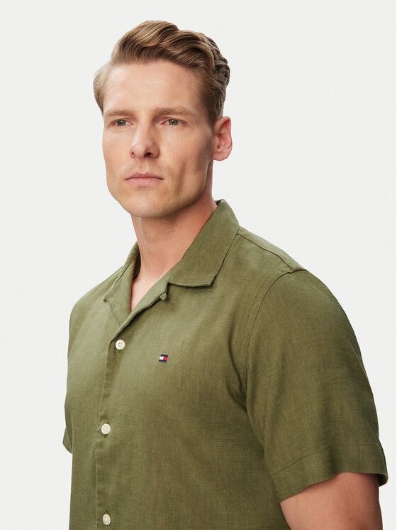 Tommy Hilfiger Tommy Hilfiger Camicia MW0MW43090 Verde scuro Regular Fit