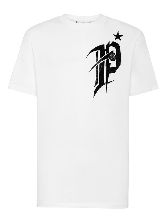 PHILIPP PLEIN PHILIPP PLEIN T-shirt 12863 Bianco Regular Fit