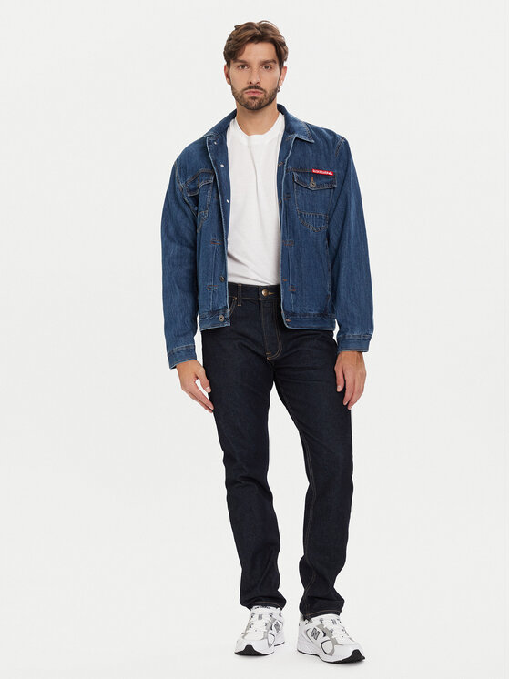 Lee Lee Džinsai Rider 112372611 Tamsiai mėlyna Slim Fit