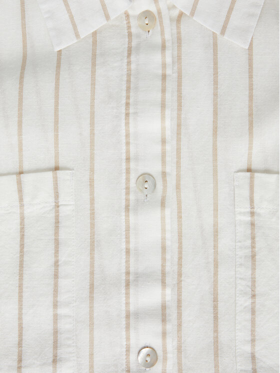 JJXX JJXX Φόρεμα πουκάμισο Sana 12249747 Λευκό Relaxed Fit