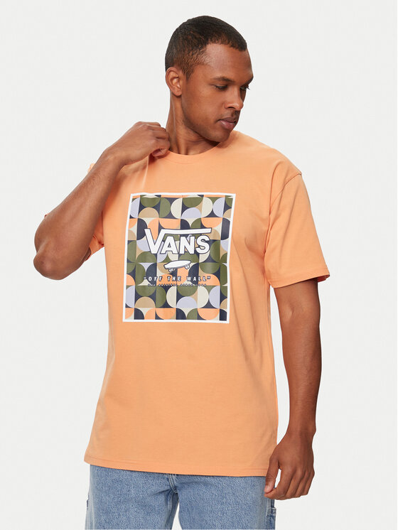 Vans Vans T-Shirt Mn Classic Print Box VN0A5E7Y Καφέ Classic Fit