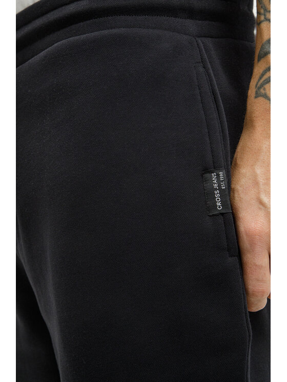 Cross Jeans Cross Jeans Szorty sportowe 49093-020 Czarny Regular Fit