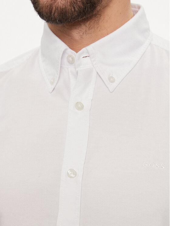 Boss Hemd Rickert 50489341 Weiß Regular Fit | Modivo.de