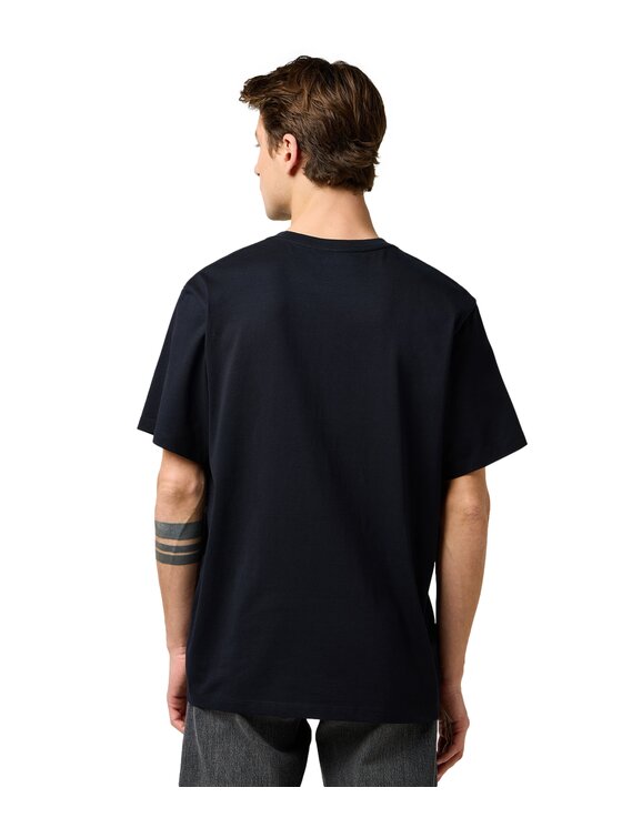 Wrangler Wrangler T-Shirt 112371489 Czarny Regular Fit