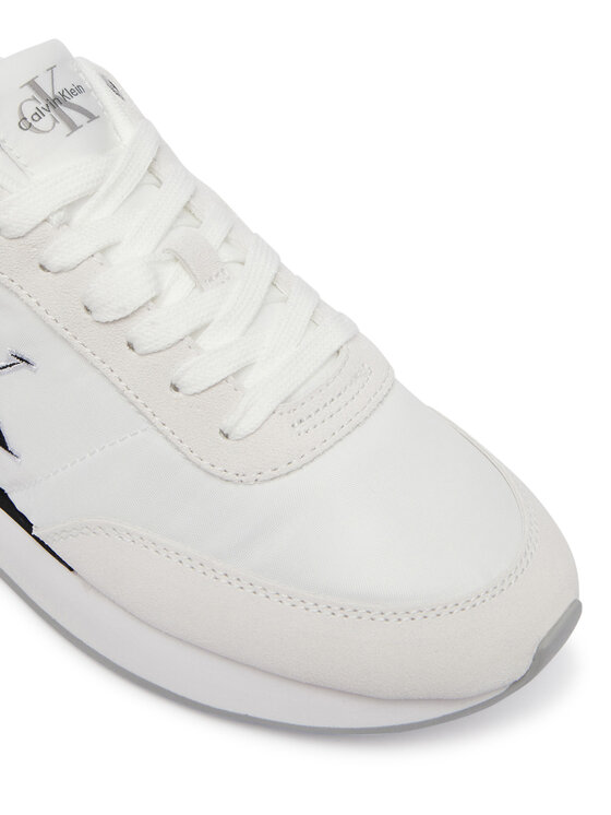 Calvin Klein Calvin Klein Sneakersy Retro Runner Ess Mix Mat Wmn YW0YW01990 Biela