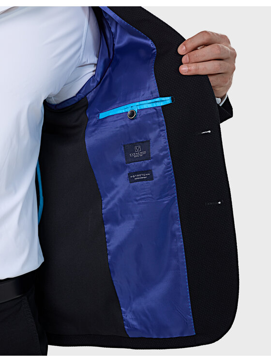 Evenemen Evenemen Marynarka Tuscan Czarny Slim Fit