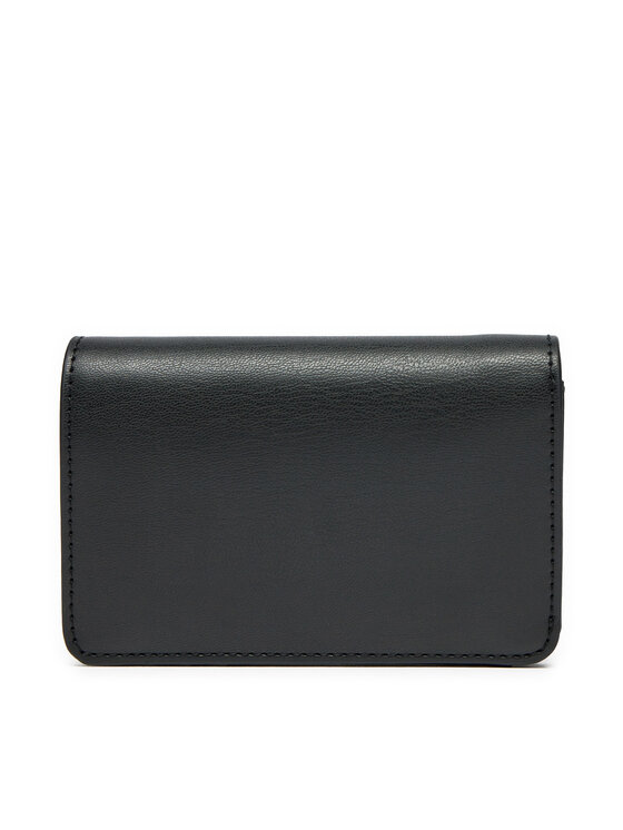 Tommy Hilfiger Tommy Hilfiger Große Damen Geldbörse Th Heritage Slim Med Wallet AW0AW16916 Schwarz