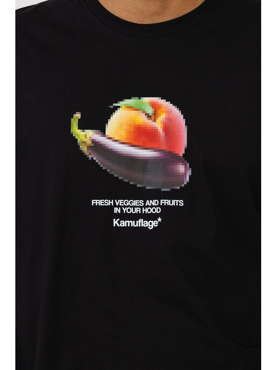 Kamuflage Kamuflage T-Shirt NSFW Czarny Relaxed Fit