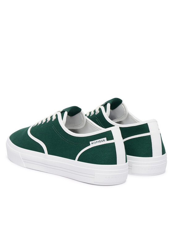 Tommy Hilfiger Tommy Hilfiger Scarpe sportive Th Vulc Cup Long Lace Canvas FM0FM05874 Verde