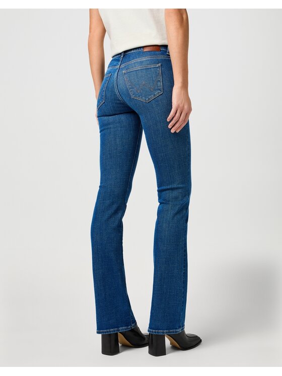 Wrangler Wrangler Jeansy Wrangler Bootcut Niebieski Bootcut Fit