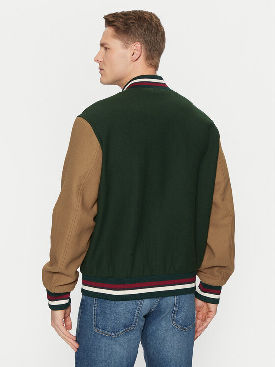 Gant Gant Μπόμπερ μπουφάν Varsity 7006483 Πράσινο Regular Fit