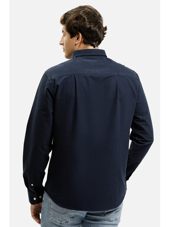 Cross Jeans Cross Jeans Koszula 35623-001 Granatowy Regular Fit