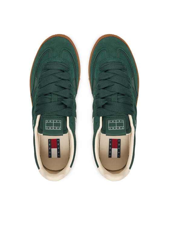 Tommy Jeans Tommy Jeans Sneakersy The Greenwich Edge Suede EN0EN02924 Zelená