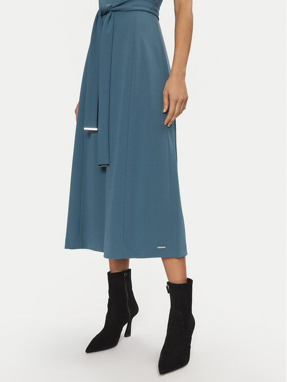 Calvin Klein Calvin Klein Sukienka codzienna K20K207895 Zielony Regular Fit