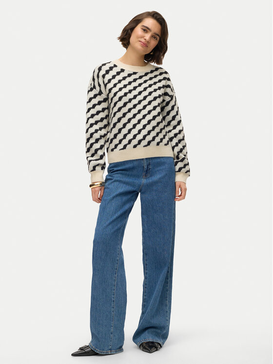 Vero Moda Vero Moda Megztinis Lara 10310862 Smėlio Regular Fit
