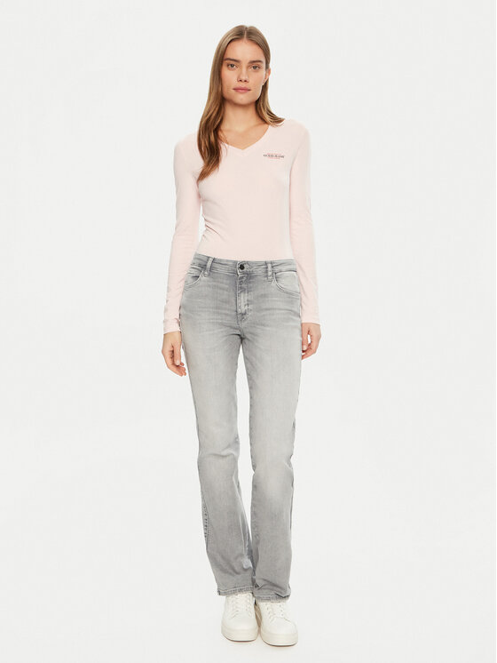 Guess Jeans Guess Jeans Bluse W4YI21 J1314 Rosa Regular Fit