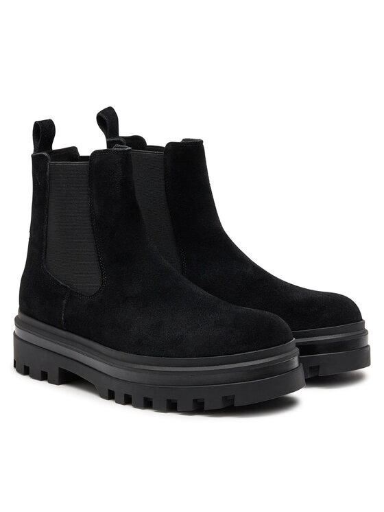 Calvin Klein Jeans Calvin Klein Jeans Μποτάκια με λάστιχο Lugged Chelsea Boot Hr Su YM0YM01067 Μαύρο