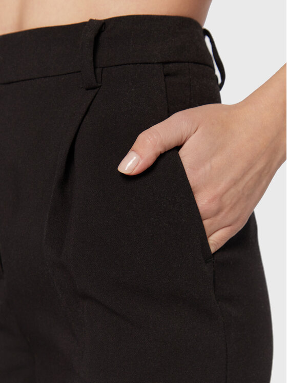 Bruuns Bazaar Bruuns Bazaar Παντελόνι υφασμάτινο Cindysus BBW2595 Μαύρο Slim Fit