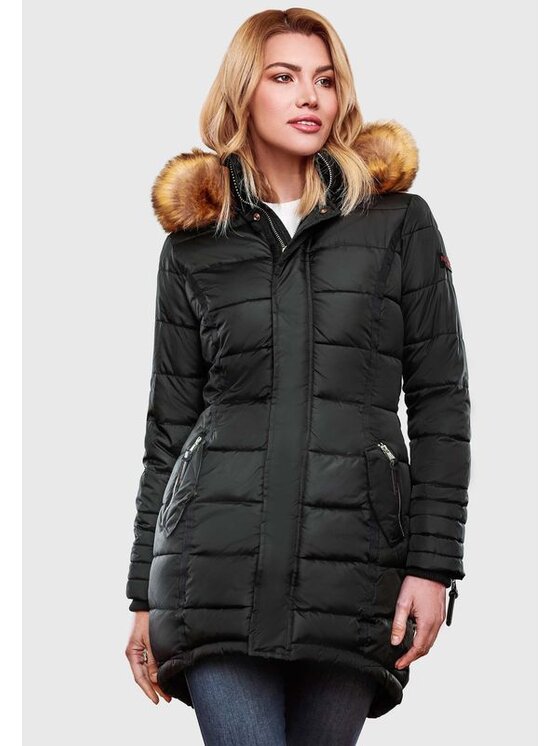 Navahoo Navahoo Kurtka zimowa Papaya Czarny Casual Fit