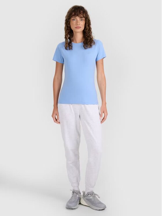 4F 4F T-shirt 4FWMM00TTSHF2255-32S Blu Slim Fit