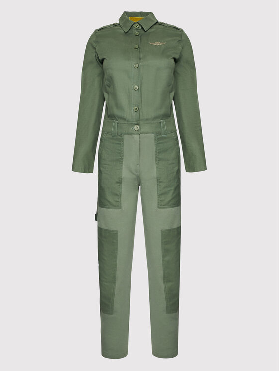 Aeronautica Militare Jumpsuit 212TU103DF449 Verde Regular Fit