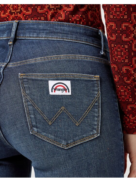 Wrangler Wrangler Jeansy Flare Niebieski Flare Fit