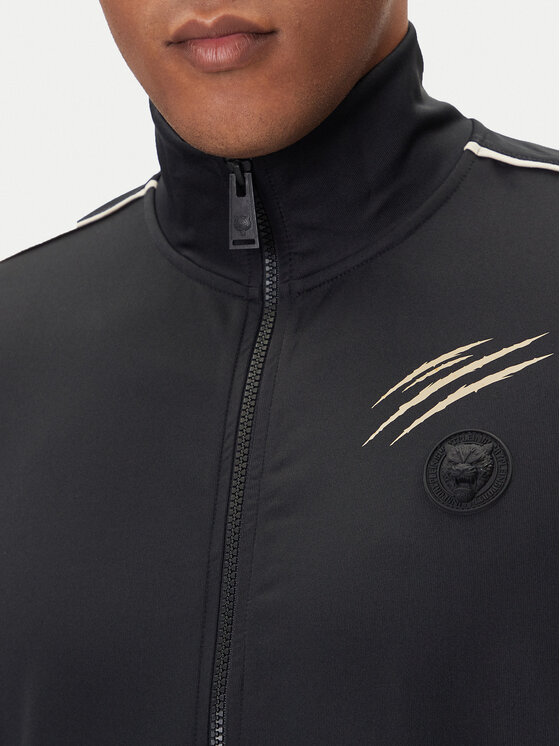 Plein Sport Plein Sport Bluză FAEC MJB3816 STE003N Negru Regular Fit