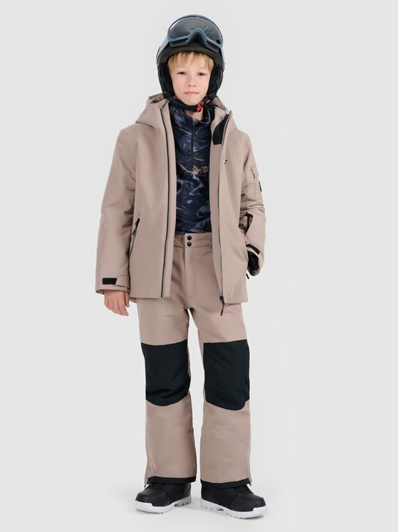 4F 4F Giacca da snowboard 4FJRAW25TTJAM1066-82S Marrone Regular Fit