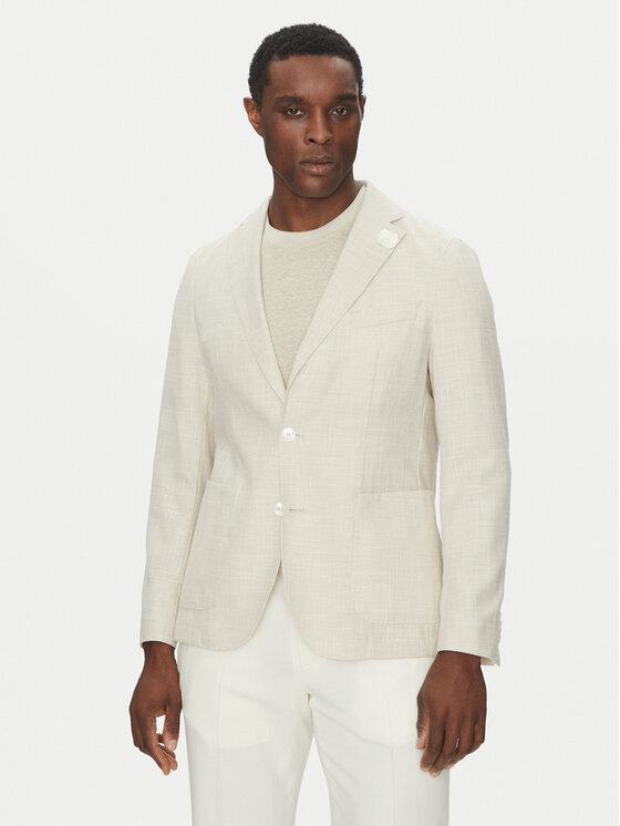 BOSS Sako C-Hanry-252 50540742 Écru Slim Fit
