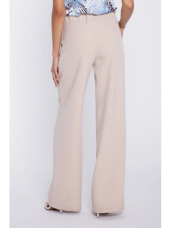 NIFE NIFE Kalhoty z materiálu SD139 Béžová Modern Relaxed Fit