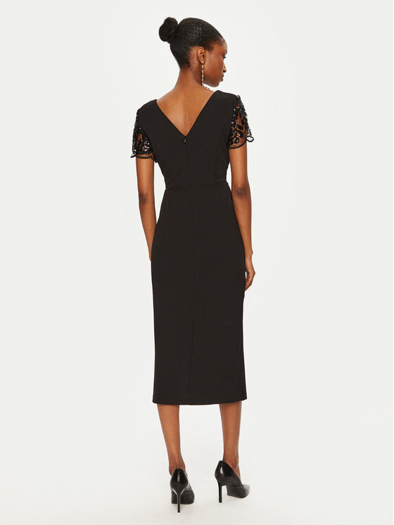 Rinascimento Rinascimento Abito da cocktail CFC0019731002 Nero Regular Fit